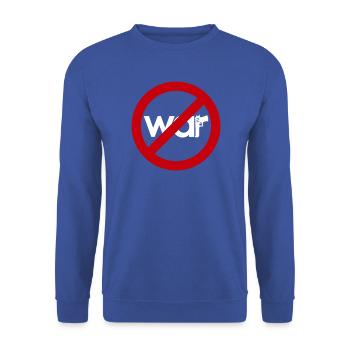 Stop War – Für Frieden & Freiheit - Unisex Pullover - Royalblau - Vorne - Alina (178cm) & Michal (187cm)