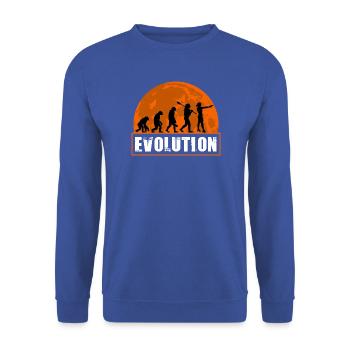 Entwicklung des Women Gun Shooting Sportdesigns - Unisex Pullover - Royalblau - Vorne - Alina (178cm) & Michal (187cm)