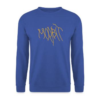 Berlin Moabit Hoodie - Unisex Pullover - Royalblau - Vorne - Alina (178cm) & Michal (187cm)