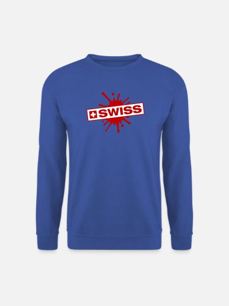 Schweiz Klecks - Unisex Pullover - Royalblau