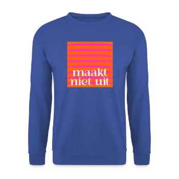 Spielt keine Rolle - Unisex Pullover - Royalblau - Vorne - Alina (178cm) & Michal (187cm)