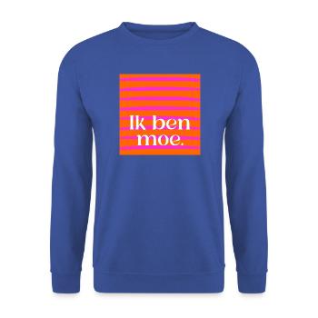 Ich bin müde - Unisex Pullover - Royalblau - Vorne - Alina (178cm) & Michal (187cm)