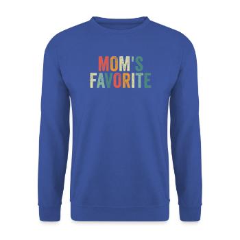 Lieblingskind Lustige Mamas Lieblings - Unisex Pullover - Royalblau - Vorne - Alina (178cm) & Michal (187cm)