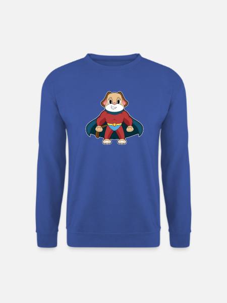 Hund Superheld Umhang - Unisex Pullover - Royalblau