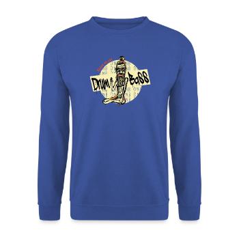 DNB Makes Me Zen - Drum and Bass , DnB, Drum n Bas - Unisex Pullover - Royalblau - Vorne - Alina (178cm) & Michal (187cm)