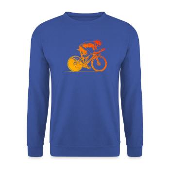 Roadbike Stil für jeden Anlass - Unisex Pullover - Royalblau - Vorne - Alina (178cm) & Michal (187cm)