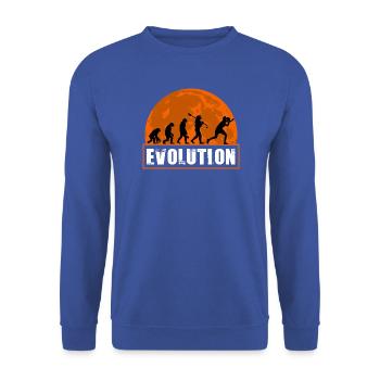 Entwicklung des Tischtennis-Tischtennis-Ping-Pong-Sports - Unisex Pullover - Royalblau - Vorne - Alina (178cm) & Michal (187cm)