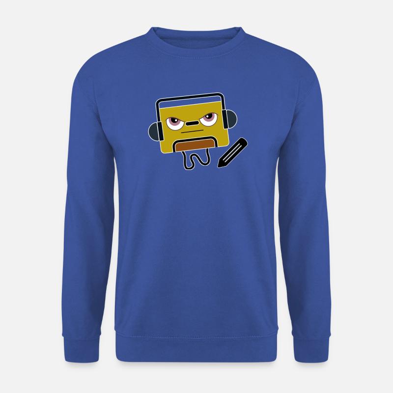 BlockAudio Serious Writing Retro-Kassette - Unisex Pullover - Royalblau