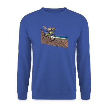 Atlashörnchen fährt Mountainbike, Fuerteventura - Sweat-shirt Unisexe - bleu royal - Devant - Alina (178cm) & Michal (187cm)