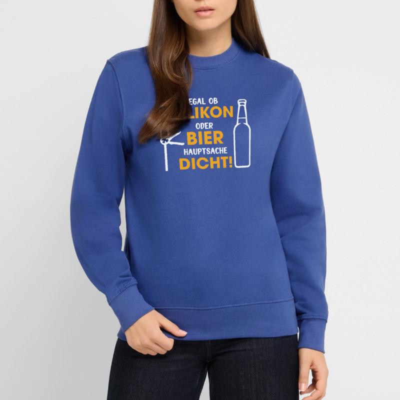 Silikon oder Bier – Hauptsache dicht Unisex Pullover