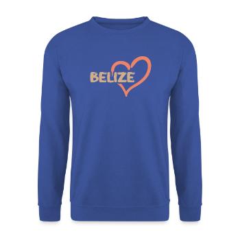 Belize als Belize - Unisex Pullover - Royalblau - Vorne - Alina (178cm) & Michal (187cm)