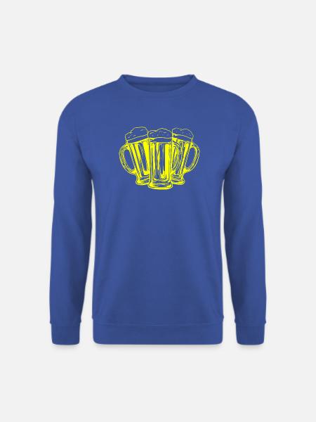 Bier Biergläser Anstoßen - Unisex Pullover - Royalblau
