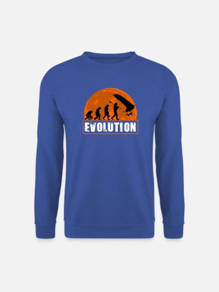 Entwicklung des Hanggliderpilot-Sunset-Designs - Unisex Pullover - Royalblau