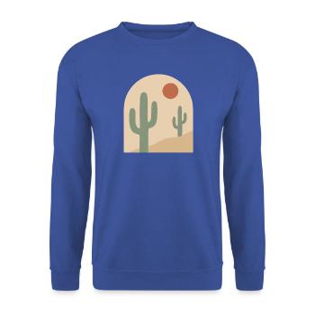 Desert Arch Serenity - Unisex Pullover - Royalblau - Vorne - Alina (178cm) & Michal (187cm)