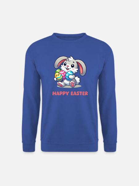 Hase Osterhase Comic - Unisex Pullover - Royalblau