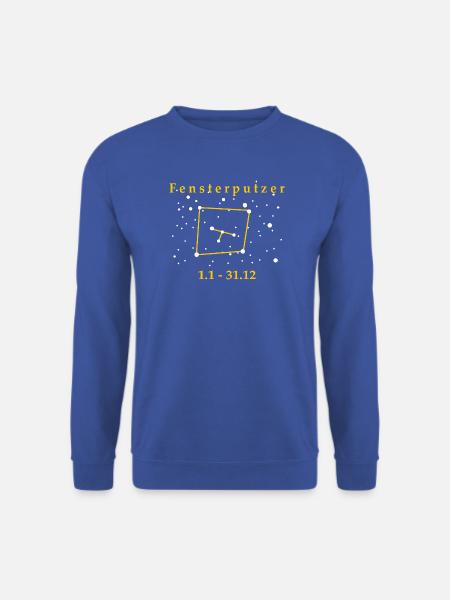 Fensterputzer Sternzeichen Gebäuderreiniger - Unisex Pullover - Royalblau