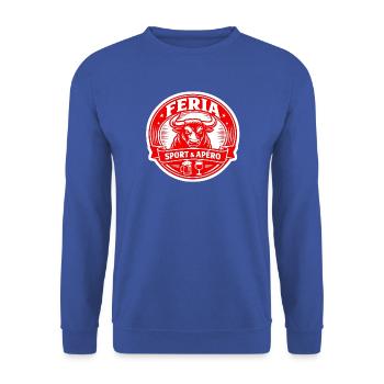 Feria Taureau Sport Apéro - Unisex Pullover - Royalblau - Vorne - Alina (178cm) & Michal (187cm)