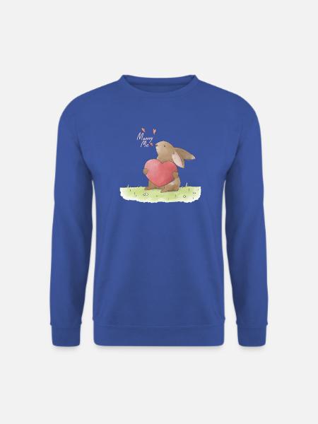 Heiratsantrag Illustration Marry Me Proposal - Unisex Pullover - Royalblau