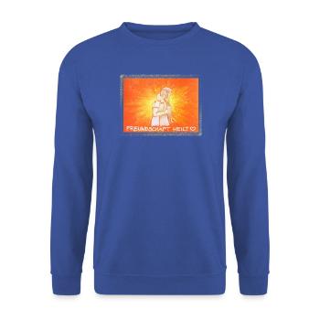 Freundschaft - Februar 2026 - Sonja von Staden - Unisex Pullover - Royalblau - Vorne - Alina (178cm) & Michal (187cm)