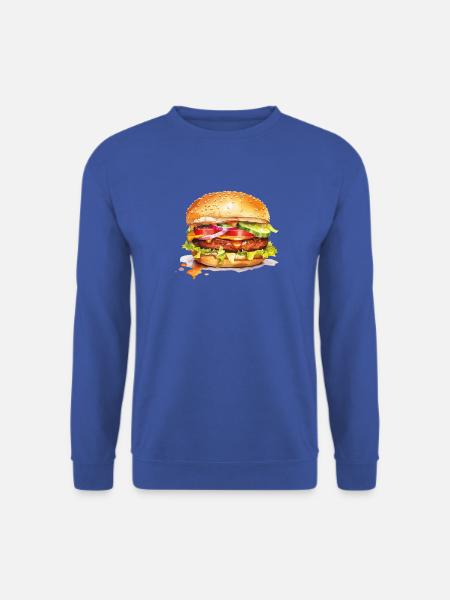 Burger - Unisex Pullover - Royalblau