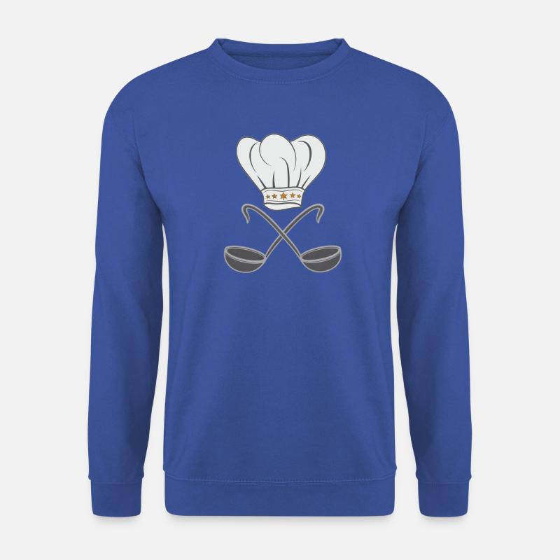 kochmütze, löffel - Unisex Pullover - Royalblau