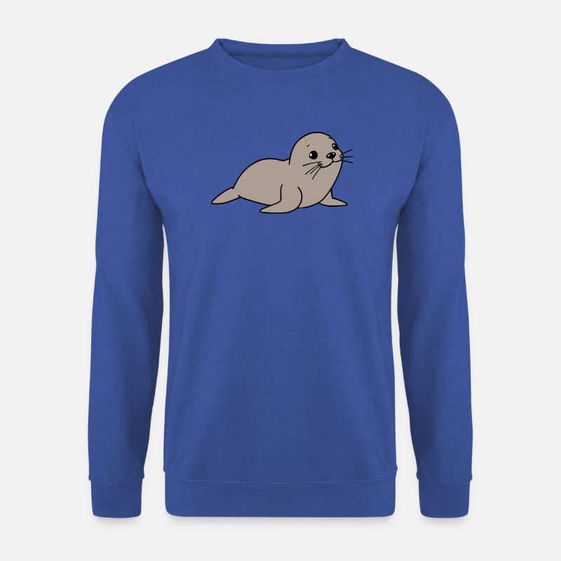 Seehund Robben T-shirt Geschenk Norddeutschland - Unisex Pullover - Royalblau