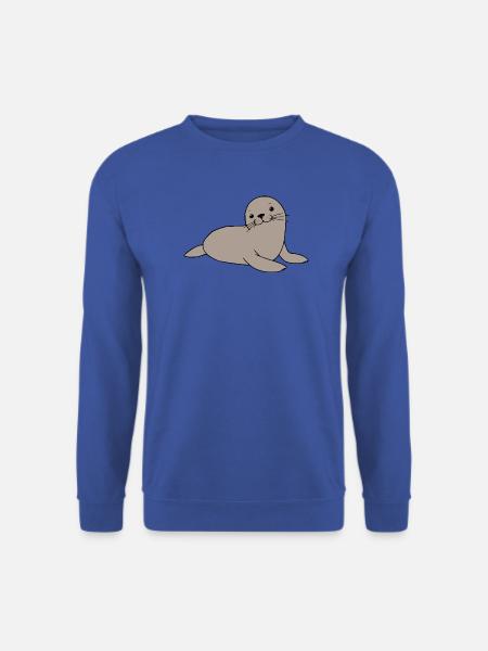 Seehund Robben T-shirt Geschenk Norddeutschland - Unisex Pullover - Royalblau