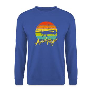 Avid Flyer - Unisex Pullover - Royalblau - Vorne - Alina (178cm) & Michal (187cm)