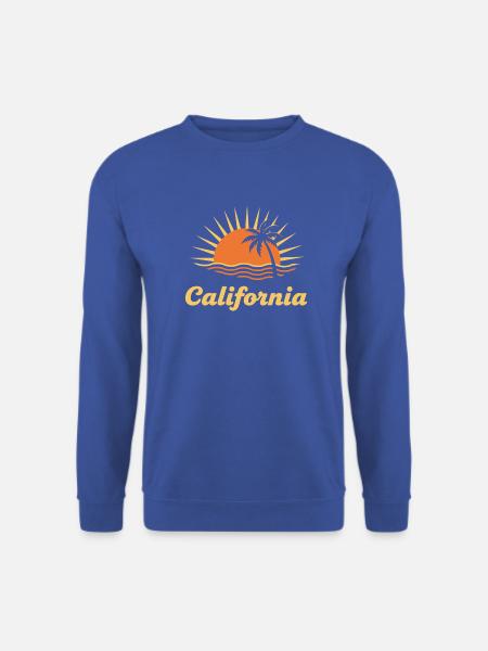 Kalifornische Sonnenuntergangspalme - Unisex Pullover - Royalblau