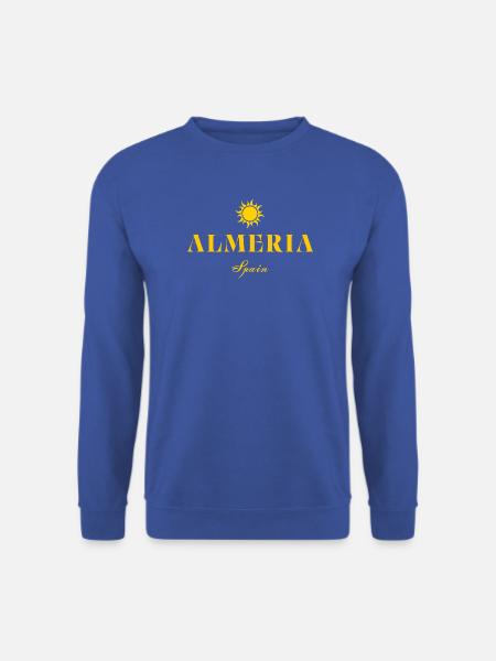 Almería, Spanien Sonnenemblem - Unisex Pullover - Royalblau