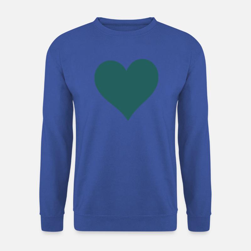 blaues Herz - Unisex Pullover - Royalblau