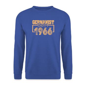 Studi 1966 - Unisex Pullover - Royalblau - Vorne - Alina (178cm) & Michal (187cm)
