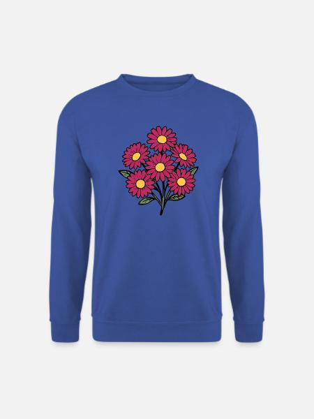 Blumenstrauß Blumen Geschenk für sie Geburtstag - Unisex Pullover - Royalblau