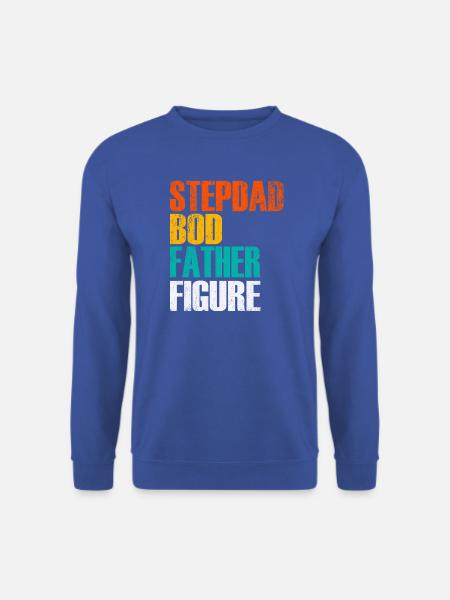 Stepdad Bod Father Figure Gradient - Unisex Pullover - Royalblau