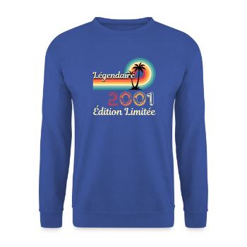 Legendary 2001, limitierte Ausgabe - Unisex Pullover - Royalblau - Vorne - Alina (178cm) & Michal (187cm)