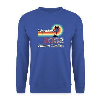 Legendary 2002, limitierte Ausgabe - Unisex Pullover - Royalblau - Vorne - Alina (178cm) & Michal (187cm)