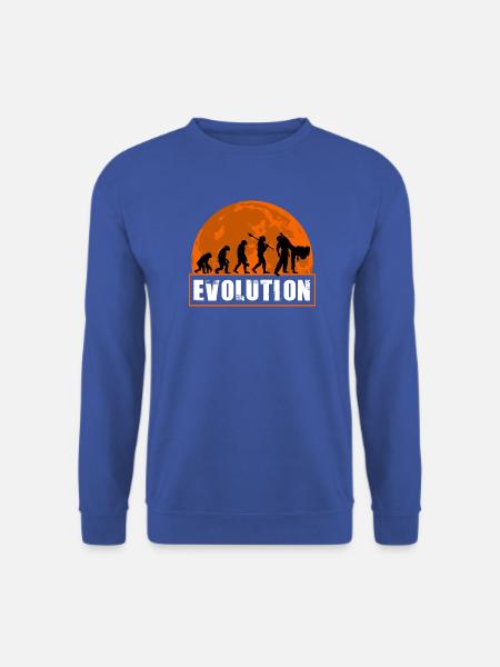 Judo Evolution Martial Arts Sonnenuntergangs-Silhouette - Unisex Pullover - Royalblau