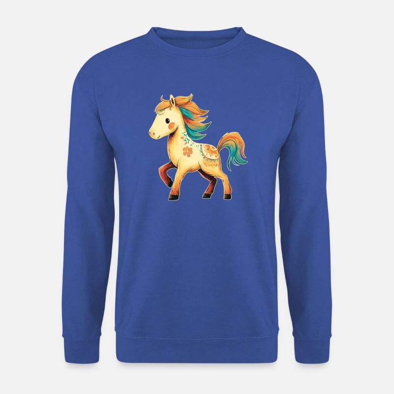 Pferd Pony - Unisex Pullover - Royalblau