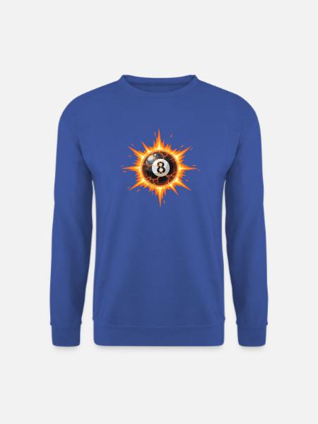 Feuerball 8-Ball Explosion - Unisex Pullover - Royalblau
