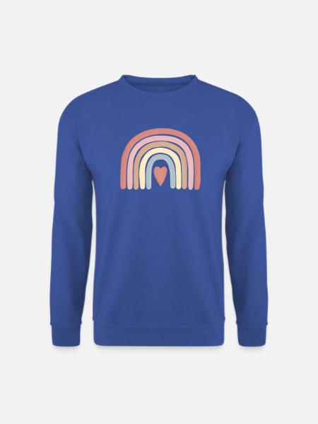 Pastellherz Regenbogenkunst - Unisex Pullover - Royalblau