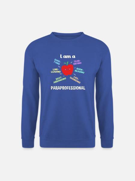 Lehrerassistent Paraprofessional Paraeducator - Unisex Pullover - Royalblau