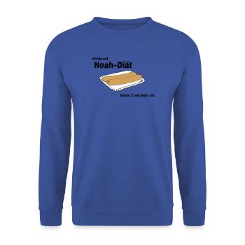 Noah Diaet - Unisex Pullover - Royalblau - Vorne - Alina (178cm) & Michal (187cm)
