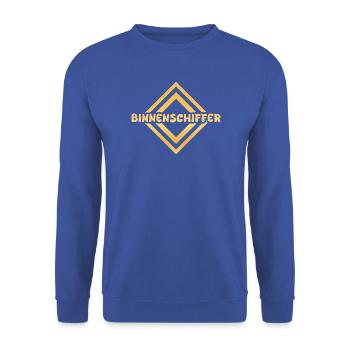 Berufung Binnenschiffer - Unisex Pullover - Royalblau - Vorne - Alina (178cm) & Michal (187cm)