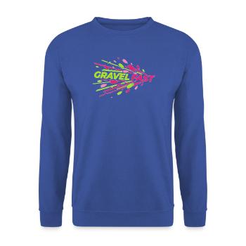 Kies Schnellgeschwindigkeits-Blütenvektor - Unisex Pullover - Royalblau - Vorne - Alina (178cm) & Michal (187cm)