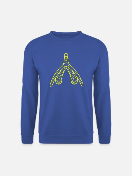 Klitoris_gelb - Unisex Pullover - Royalblau