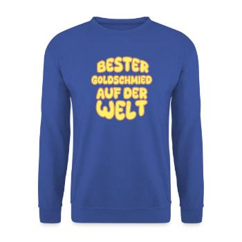 Goldschmied als Beruf - Unisex Pullover - Royalblau - Vorne - Alina (178cm) & Michal (187cm)