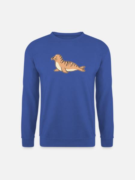 Küstenrobbenillustration - Unisex Pullover - Royalblau