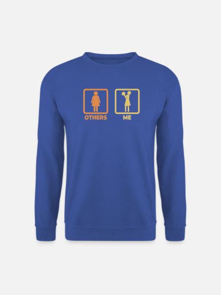 Cheerleading Strichfiguren - Unisex Pullover - Royalblau