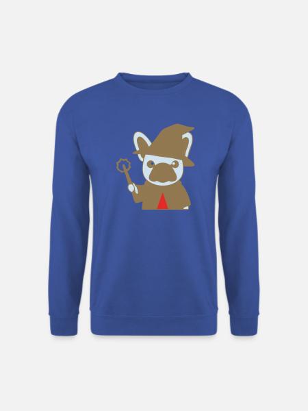 Frenchie Zauberer Magier Bunt - Unisex Pullover - Royalblau