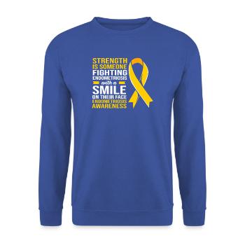 Endometriose Endo - Unisex Pullover - Royalblau - Vorne - Alina (178cm) & Michal (187cm)